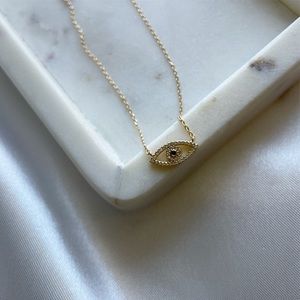18K Gold Dipped Evil Eye Necklace